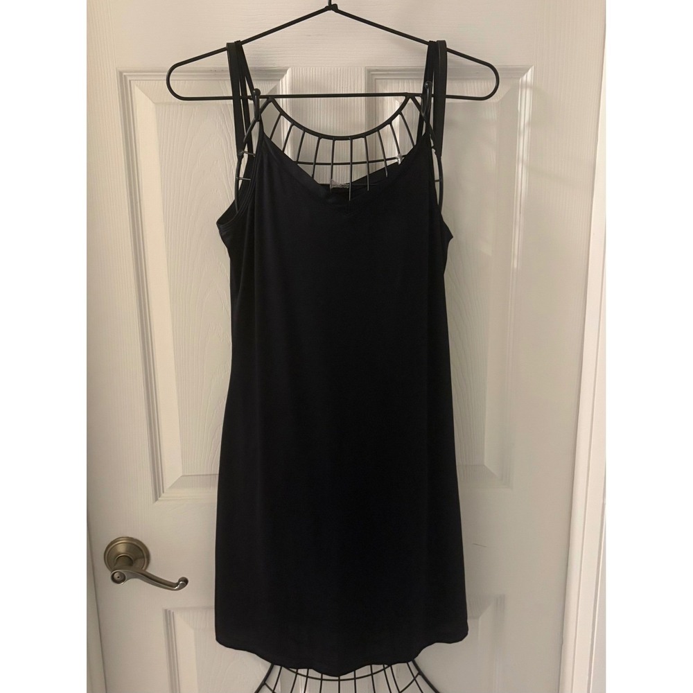 Vassarette Women's Black Full Slip Adjustable Straps Size Medium